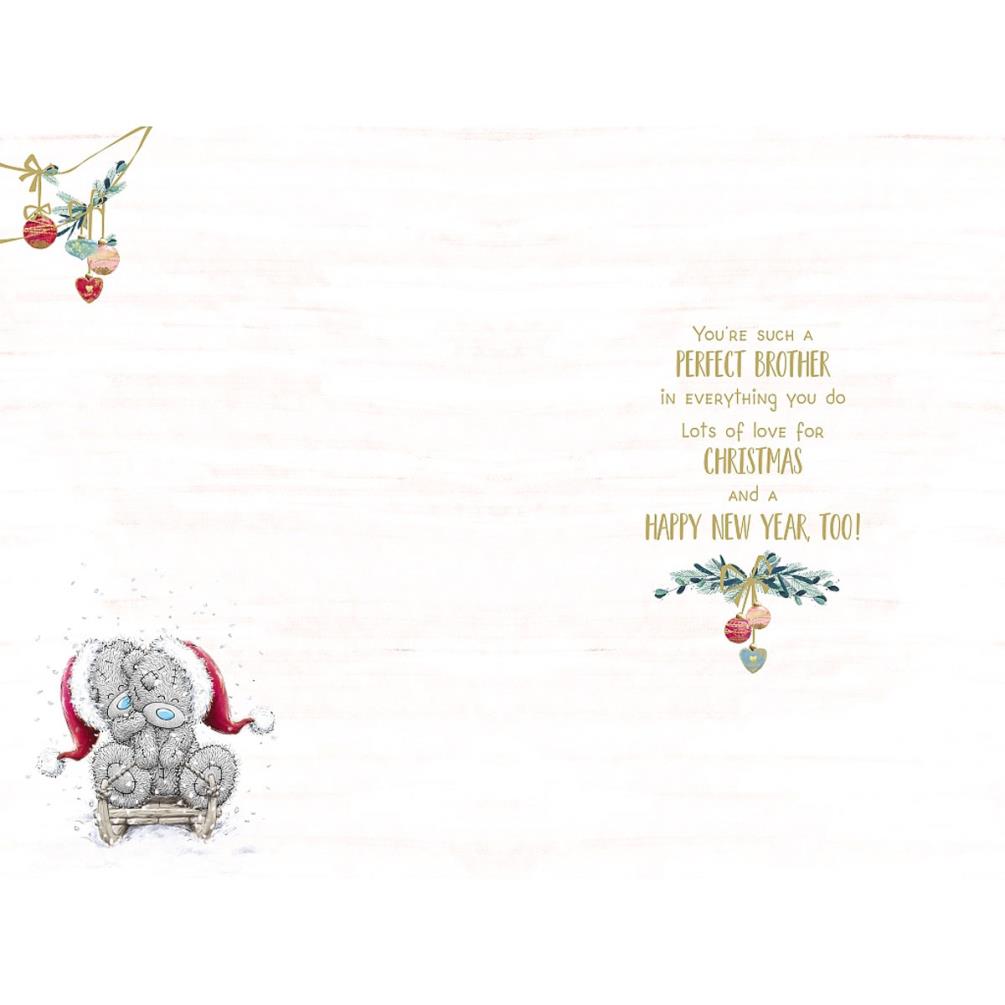 Amazing Brother Me to You Bear Christmas Card Extra Image 1